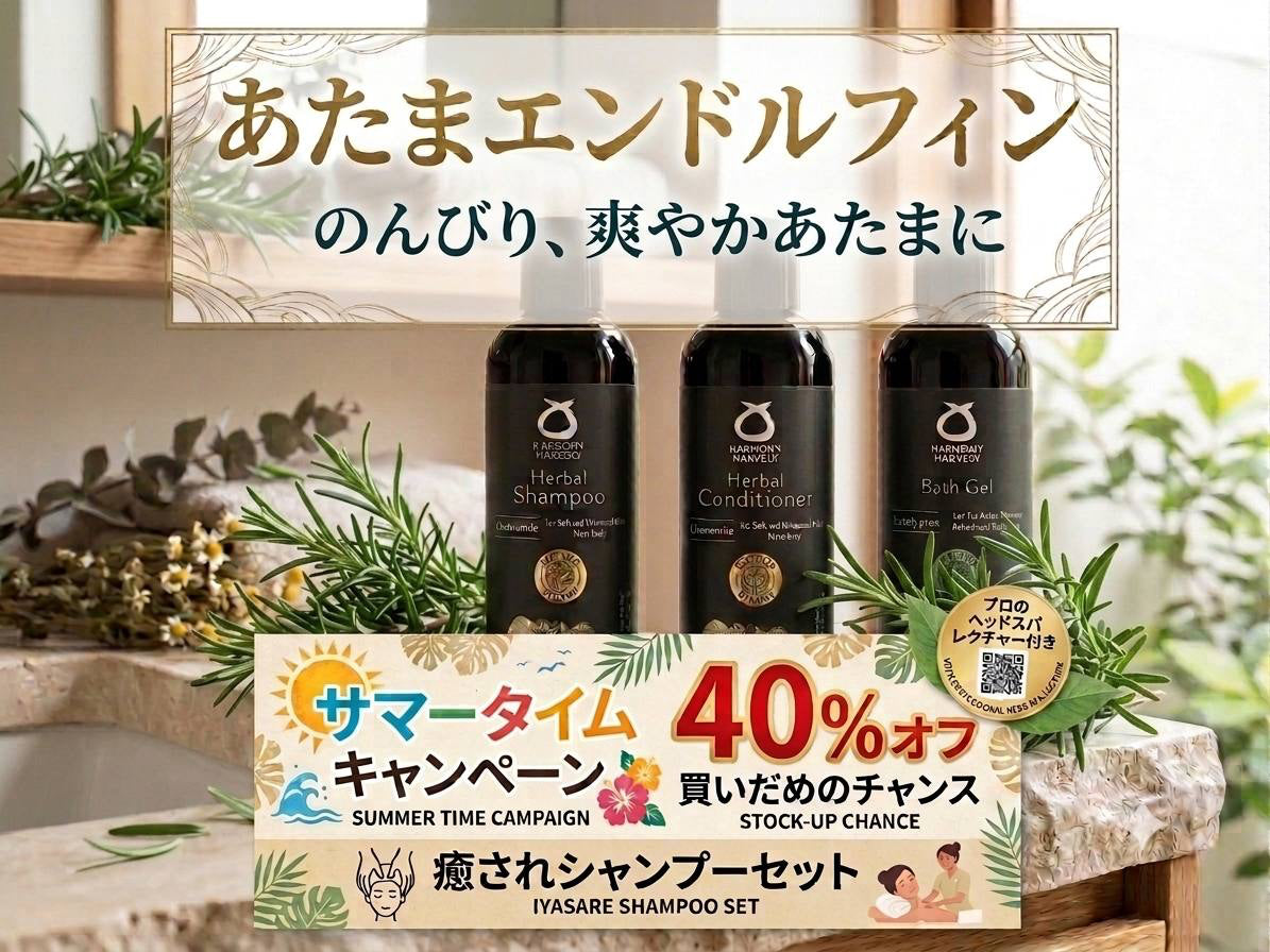 100セット限定【あたまエンドルフィン・ヘッドスパ3点セット】＊ローズマリー＊すっきり爽快タイプ